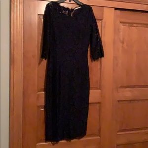 Tahari Navy Party Cocktail Dress